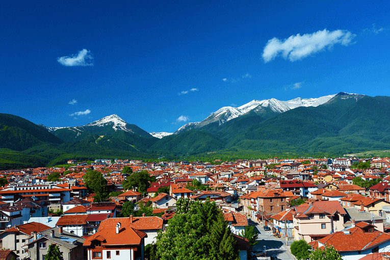 Beautiful views of the mountains in Bansko