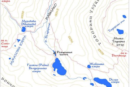 Map of Banderishki Lakes | Lucky Bansko SPA & Relax