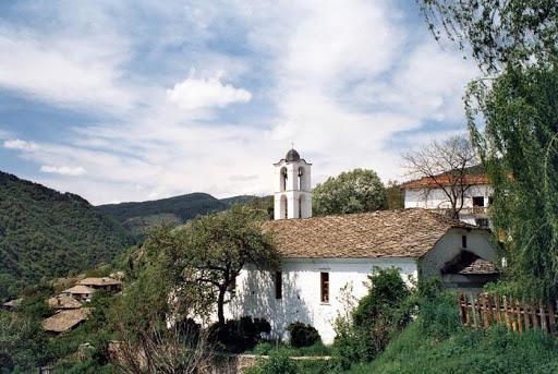 Old church in the village of Kovachevitsa